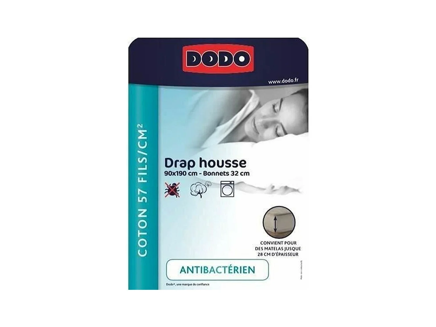 Drap housse - 90 x 190 cm