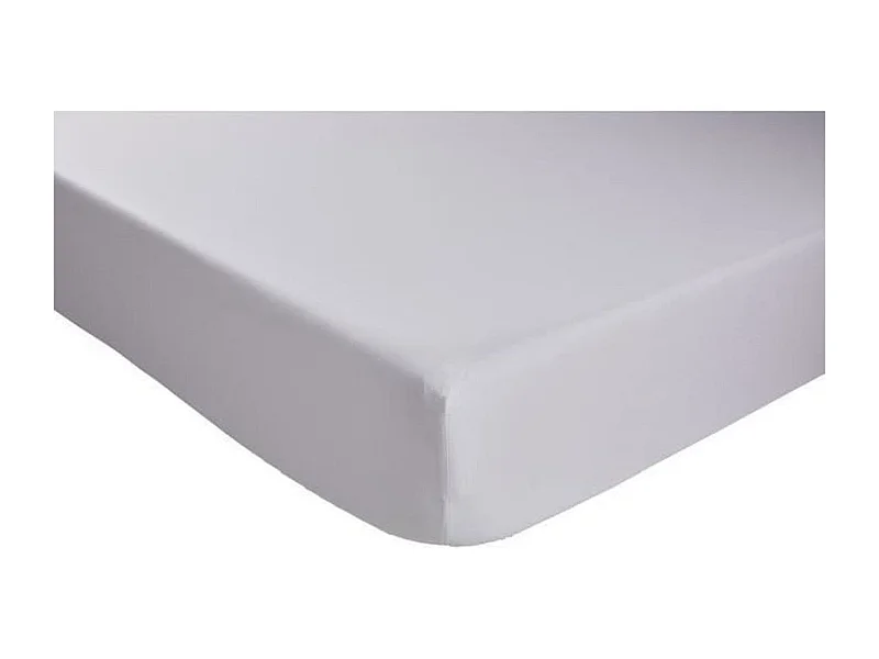 Drap housse 140 x 190 cm - coton - Coutil 32 cm - Blanc