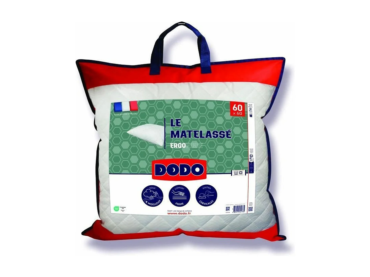 Le MatelasséKissen – 60 x 60 cm – fester Halt – abnehmbarer Bezug