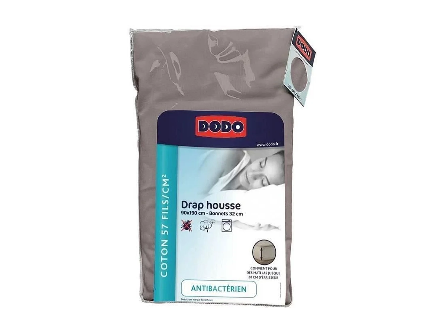 Drap housse 90 x 190 cm - Bonnet 32 cm