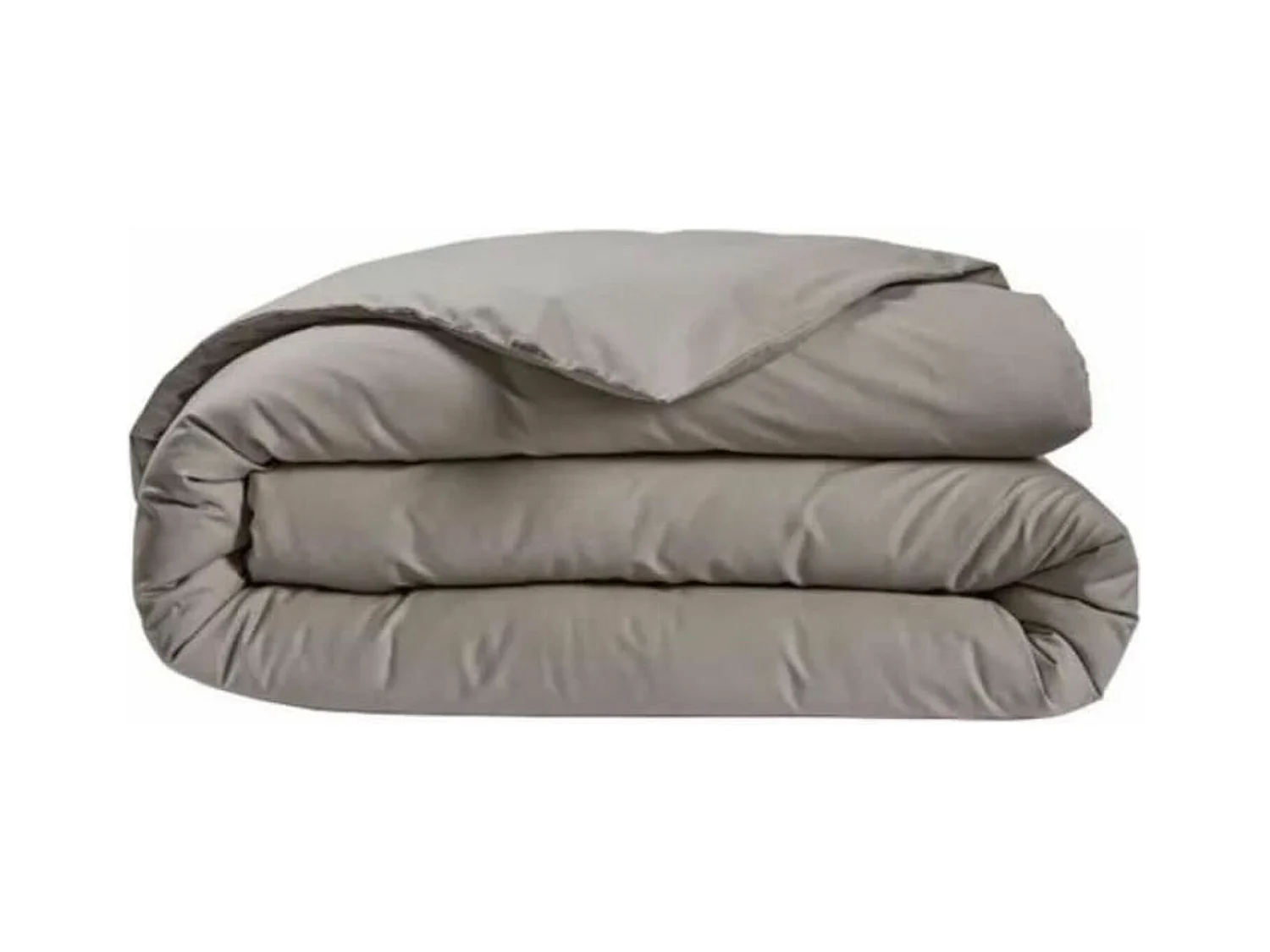 Housse de couette - 260 x 240 cm - Coton - Antibactérien - Taupe