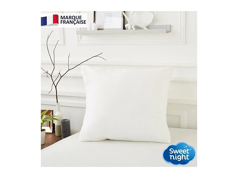 Funda integral anti chinches y anti ácaros para almohada - Blanco 65 x 65 cm