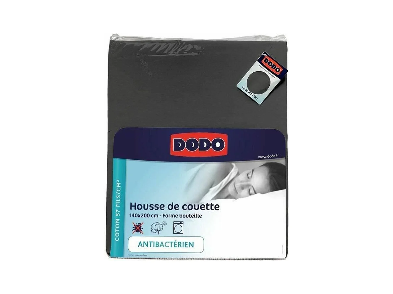 Dekbedovertrek - 140 x 200 cm - Katoen - Antibacterieel