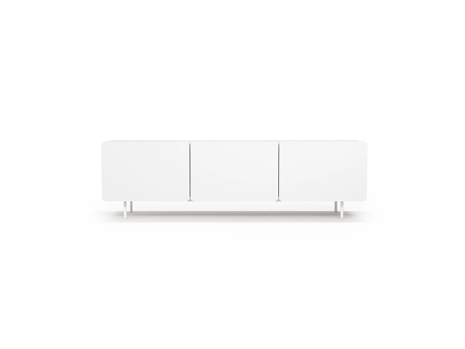 Mueble TV 3 puertas - A54cm x L180cm x F43cm - blanco - Printed