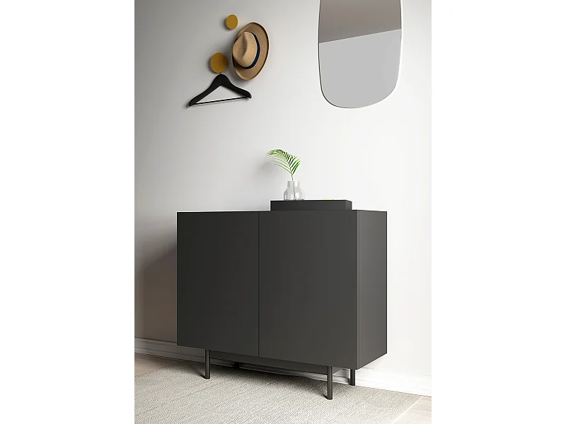 Aparador bajo - A78cm x L90cm x F34cm - grafito - Printed