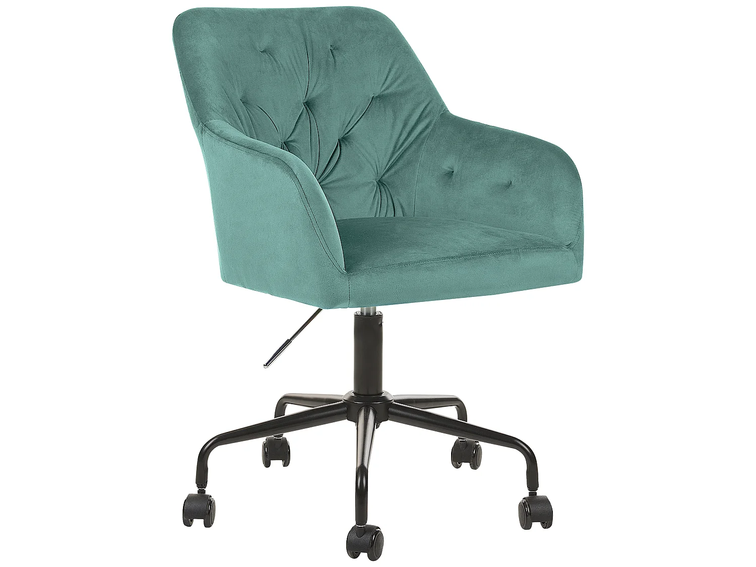 Bureaustoel fluweel mintgroen ANTARES