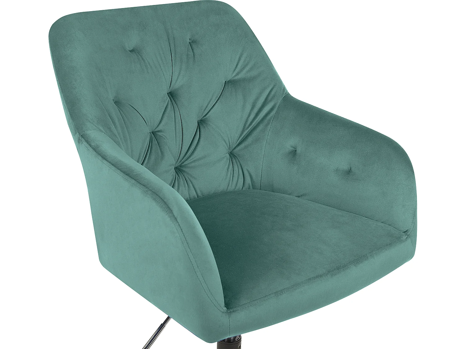 Bureaustoel fluweel mintgroen ANTARES