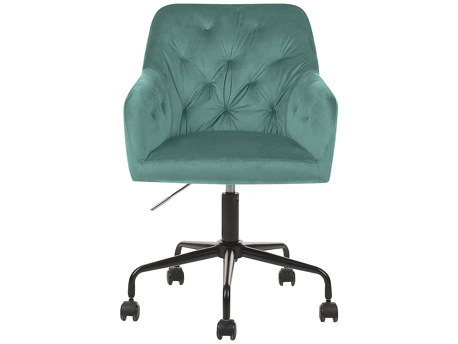 Bürostuhl Samtstoff mintgrün höhenverstellbar ANTARES