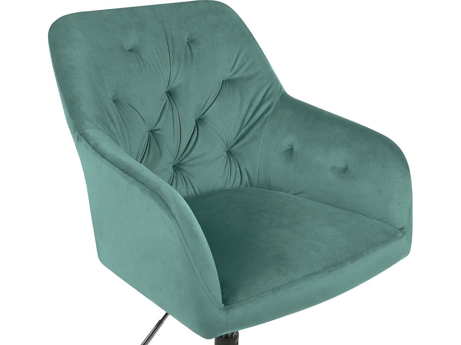 Bureaustoel fluweel mintgroen ANTARES