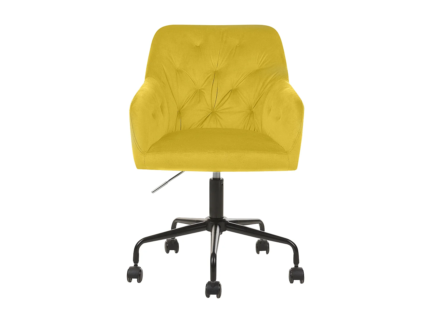 Chaise de bureau Velours Jaune ANTARES