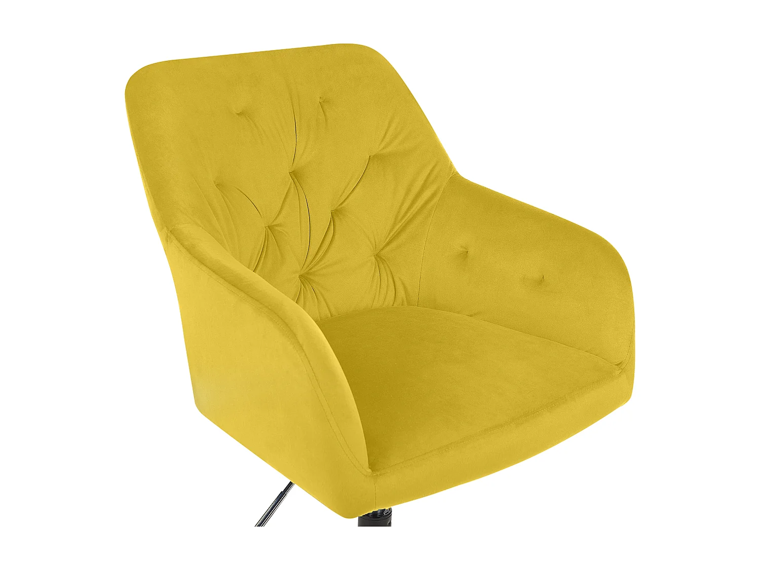 Chaise de bureau Velours Jaune ANTARES