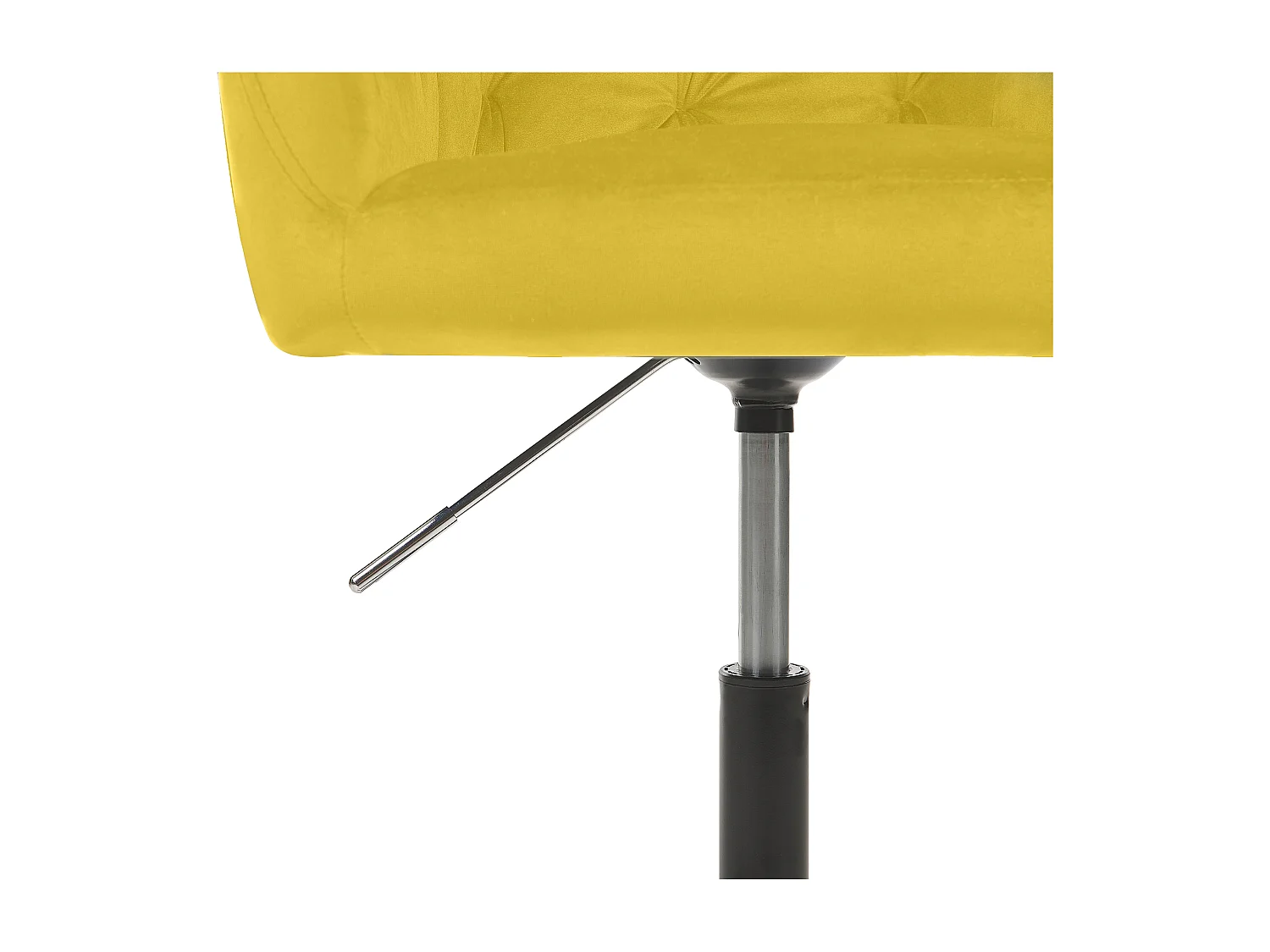 Chaise de bureau Velours Jaune ANTARES