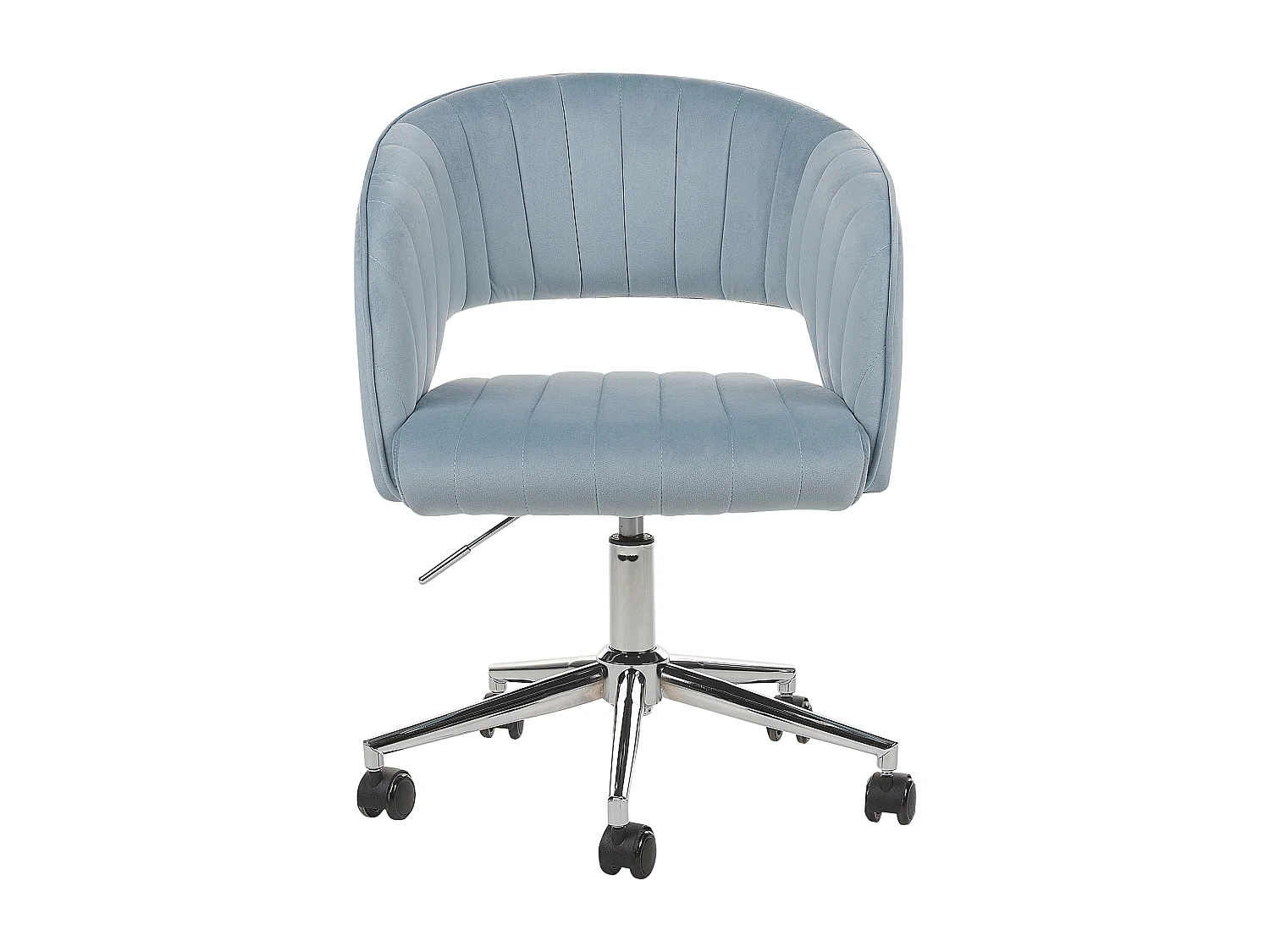 Chaise de bureau KATONAH Velours Bleu clair