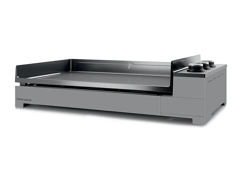 Plancha à gaz Premium 75 chassis acier noir et gris - Forge Adour