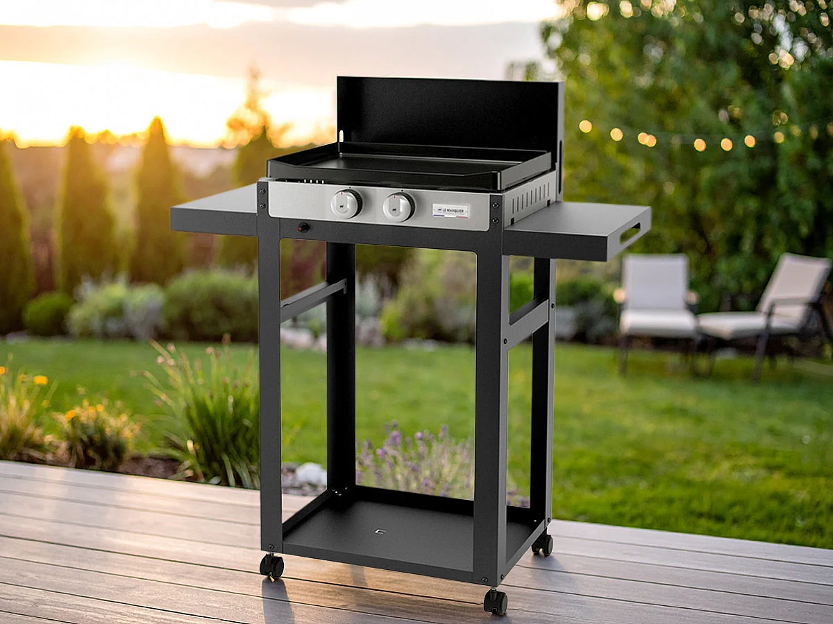 Plancha gaz sur chariot Plancha Française 250 Duo Edition - Le Marquier