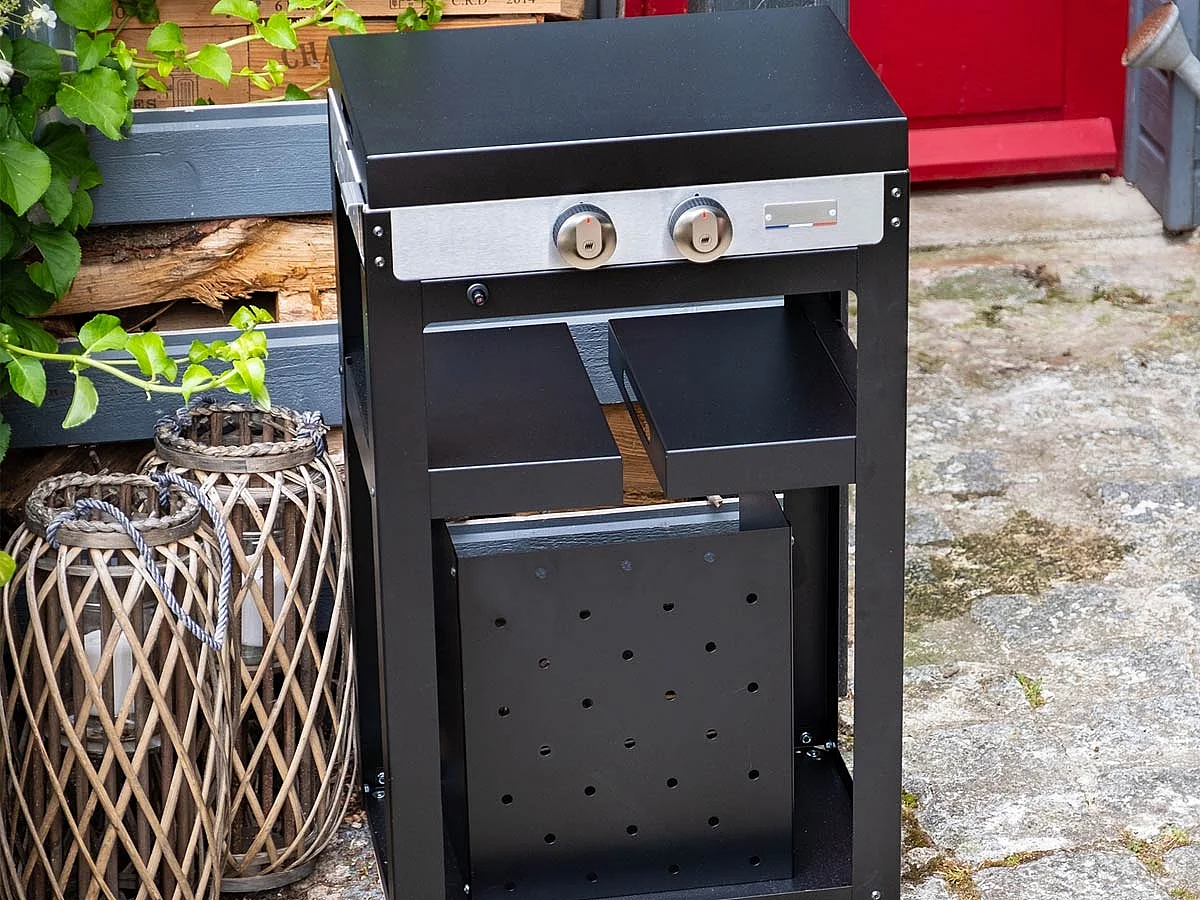 Plancha gaz sur chariot Plancha Française 250 Duo Edition - Le Marquier