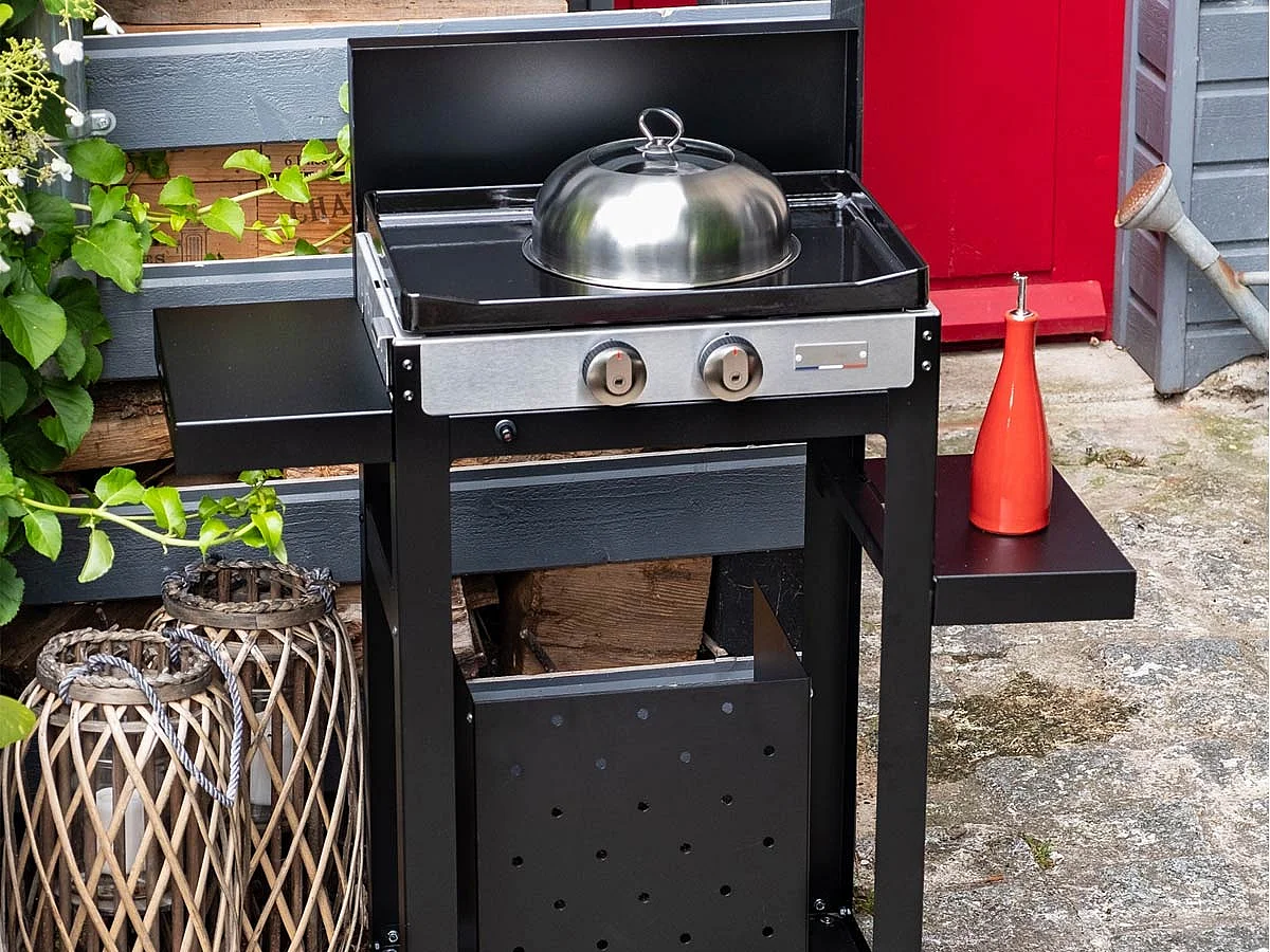 Plancha gaz sur chariot Plancha Française 250 Duo Edition - Le Marquier