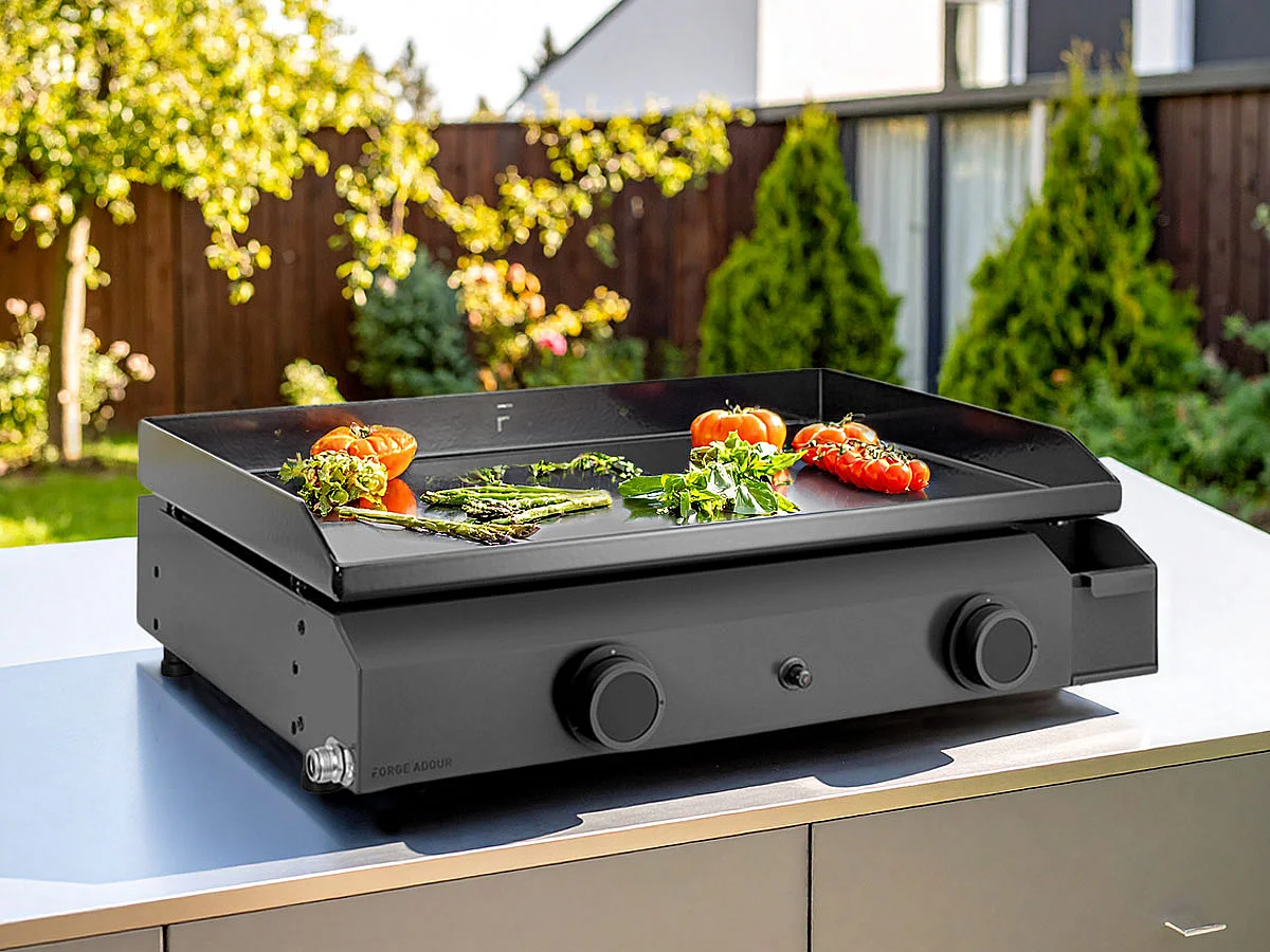 Plancha à gaz Base 60 en acier - Forge Adour