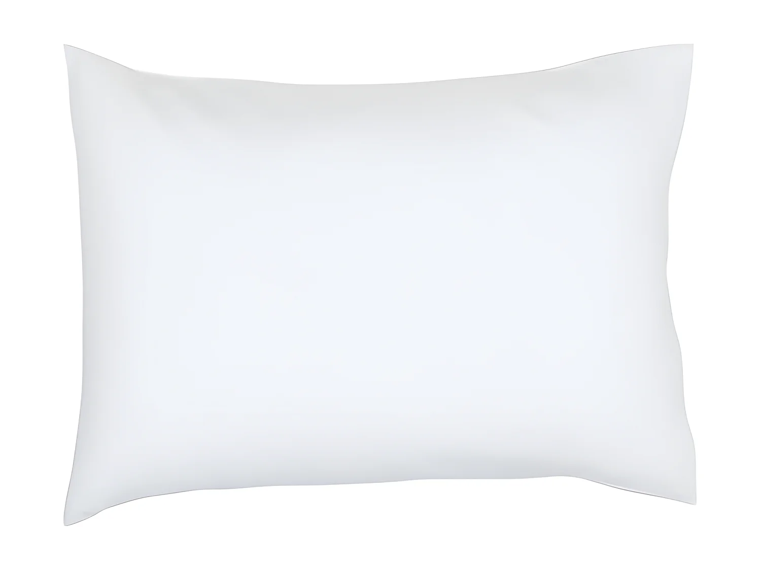 Taie d’oreiller / quadrant 100% coton, qualité 144 fils. En couleurs unies. Blanc 50x70cm