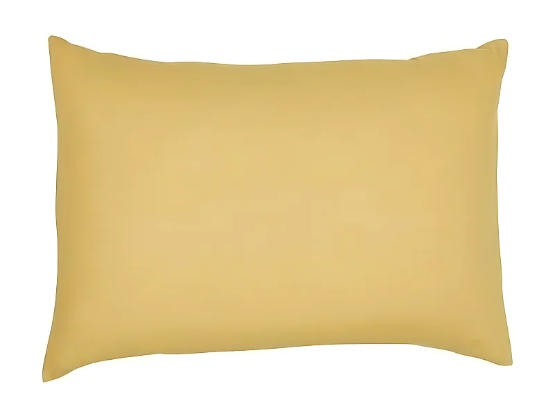 Funda de almohada/cuadrante 100% algodón, calidad 144 hilos. En colores lisos. Ocre 50x70cm