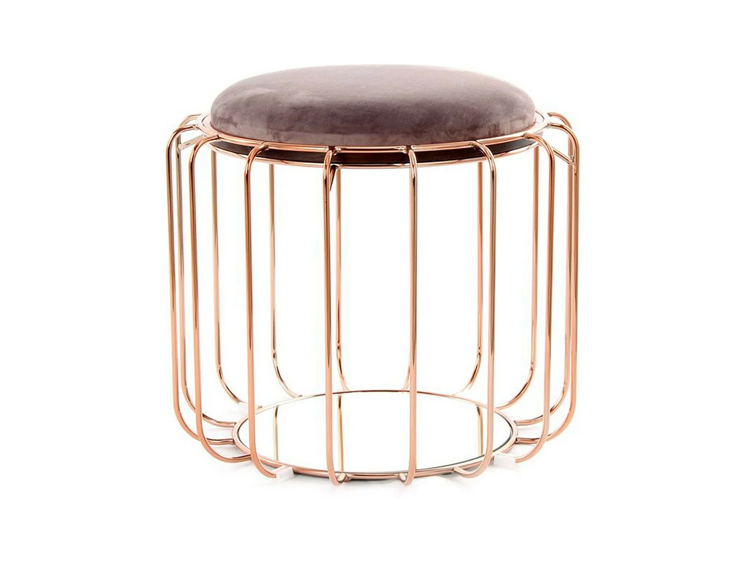 Pouf & Table d'Appoint "Comfortable" 50cm Violet & Rose