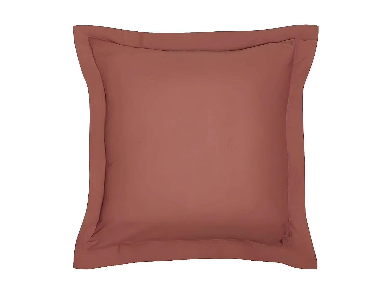 Kussensloop/wijzerplaat 100% katoen, kwaliteit 144 draden. In effen kleuren. Terracotta 60x60cm