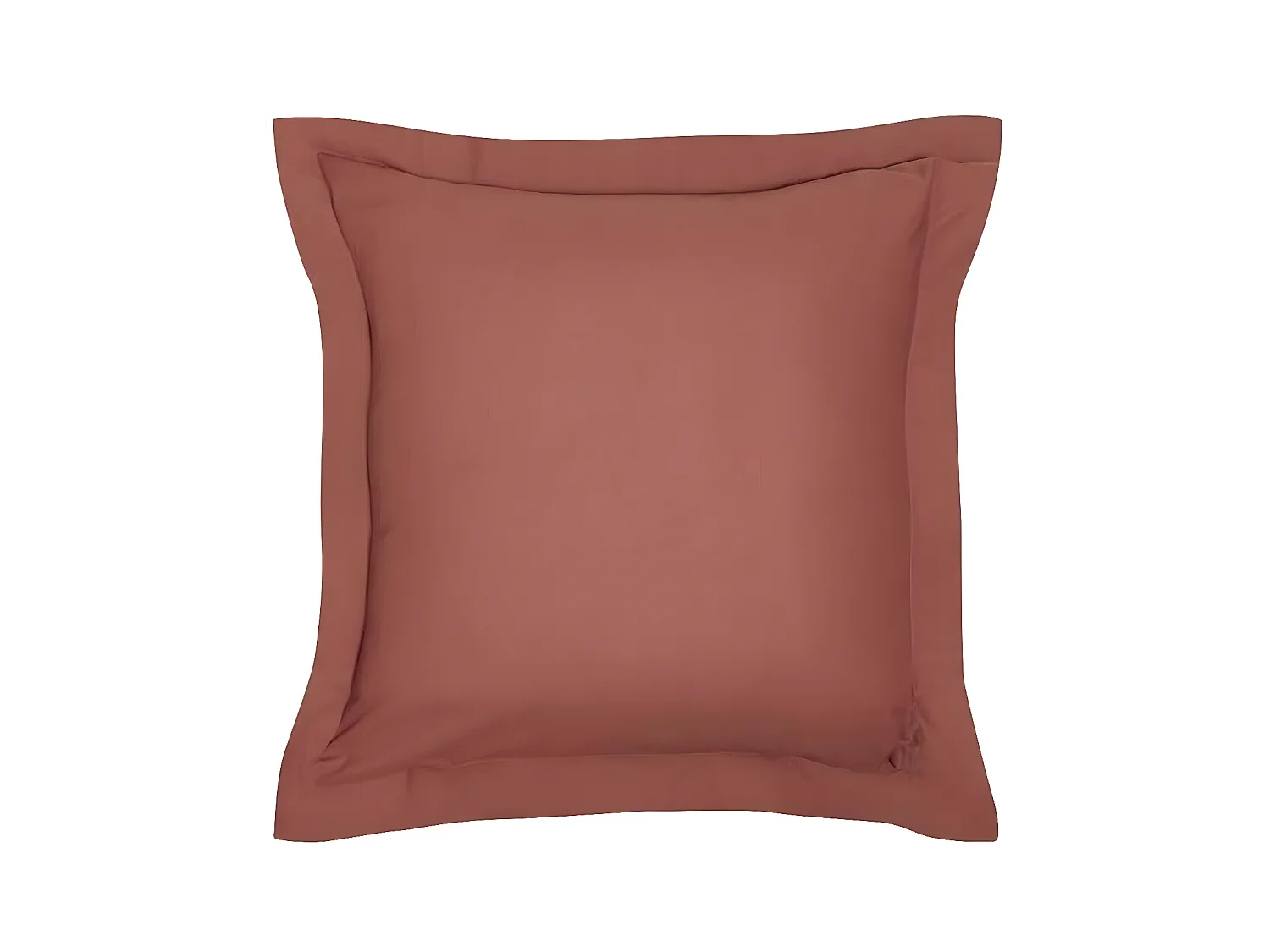 Kussensloop/wijzerplaat 100% katoen, kwaliteit 144 draden. In effen kleuren. Terracotta 60x60cm