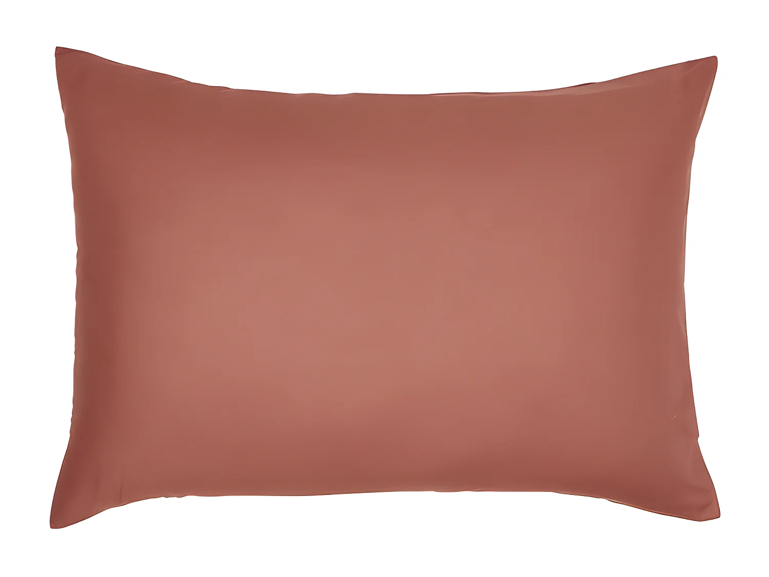 Taie d’oreiller / quadrant 100% coton, qualité 144 fils. En couleurs unies. Terre cuite 60x60cm