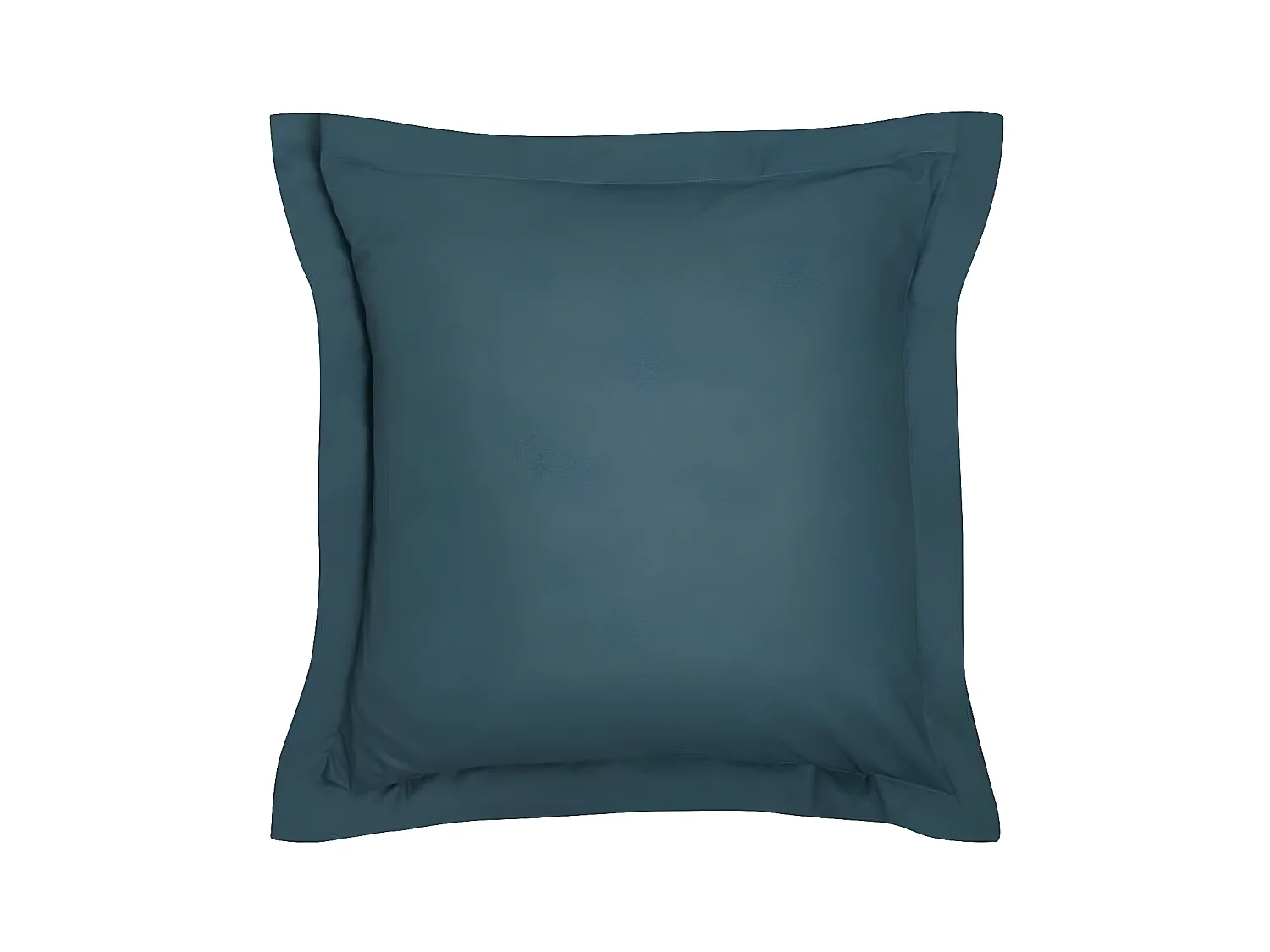 Taie d’oreiller / quadrant 100% coton, qualité 144 fils. En couleurs unies. Bleu pétrole 60x60cm