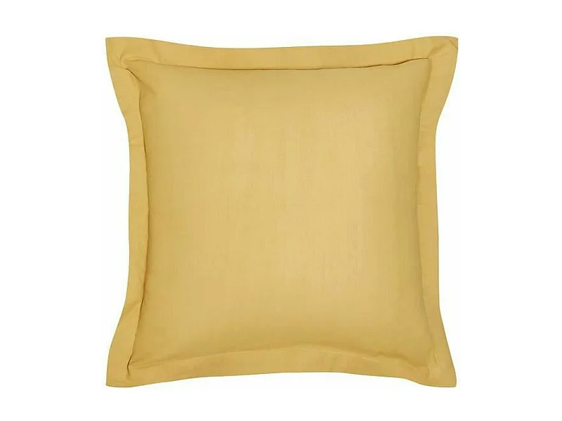 Funda de almohada/cuadrante 100% algodón, calidad 144 hilos. En colores lisos. Ocre 60x60cm