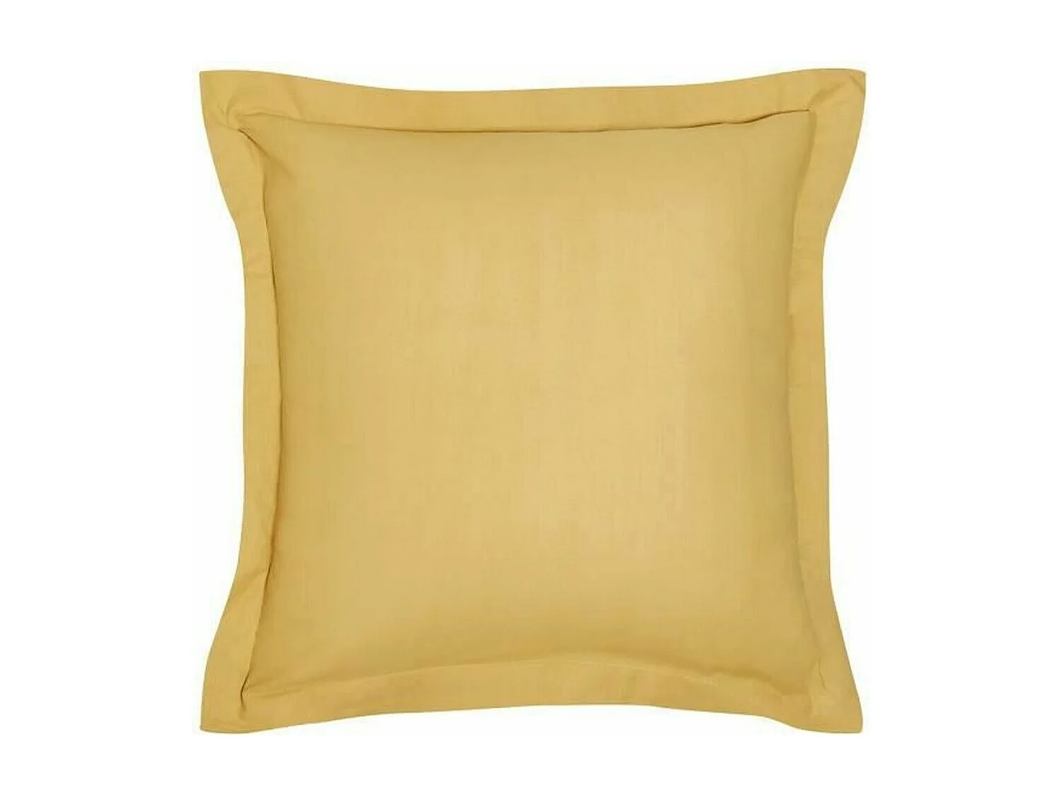 Taie d’oreiller / quadrant 100% coton, qualité 144 fils. En couleurs unies. Ocre 60x60cm