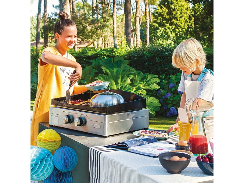 Le Marquier Plancha électrique inox 2000w 60x40cm - PLSE260I