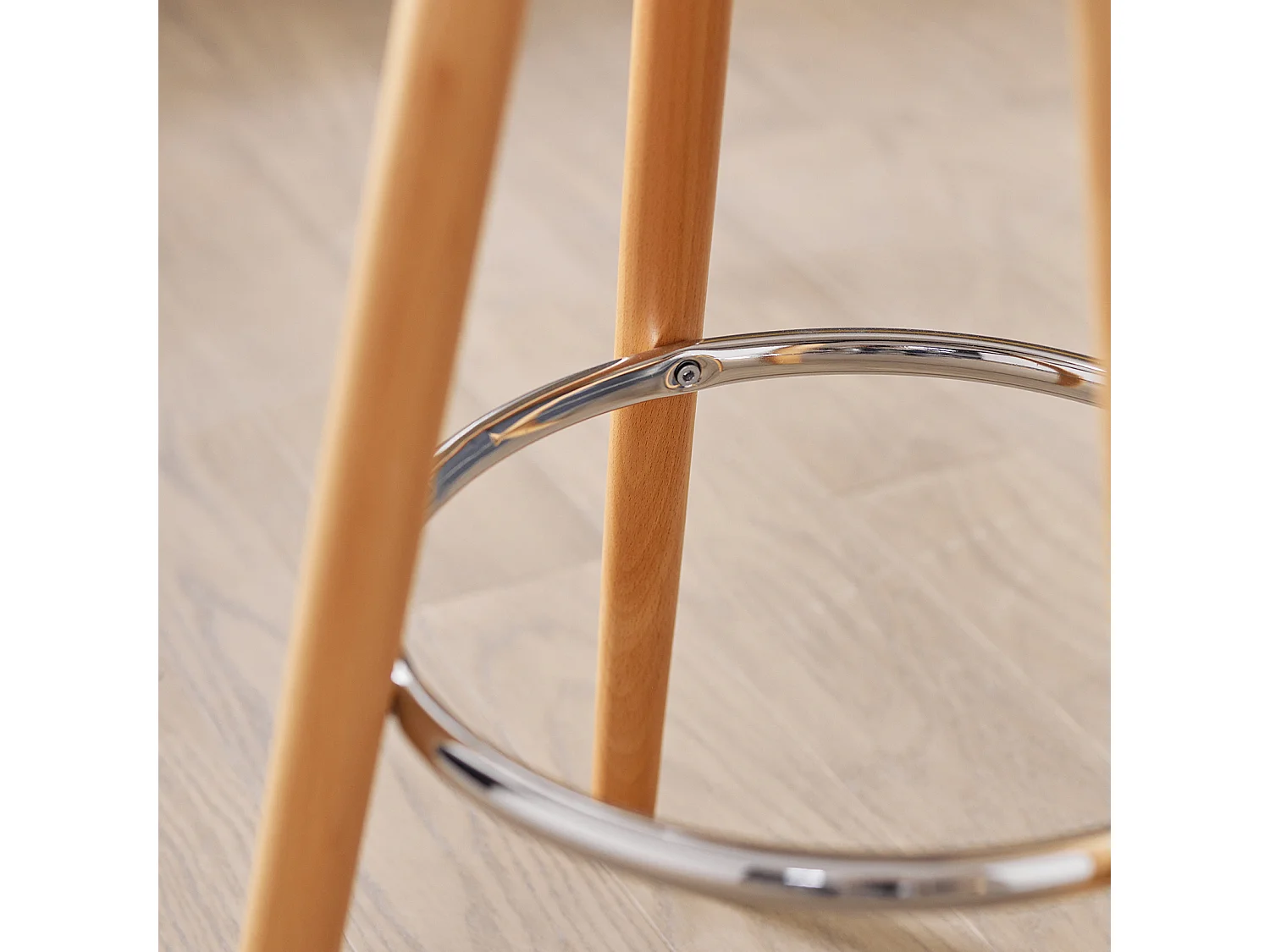 Tabouret de Bar Tabouret Haut de Bistrot Cuisine Chaise de Bar avec Repose-Pieds et Dossier, FST86-W