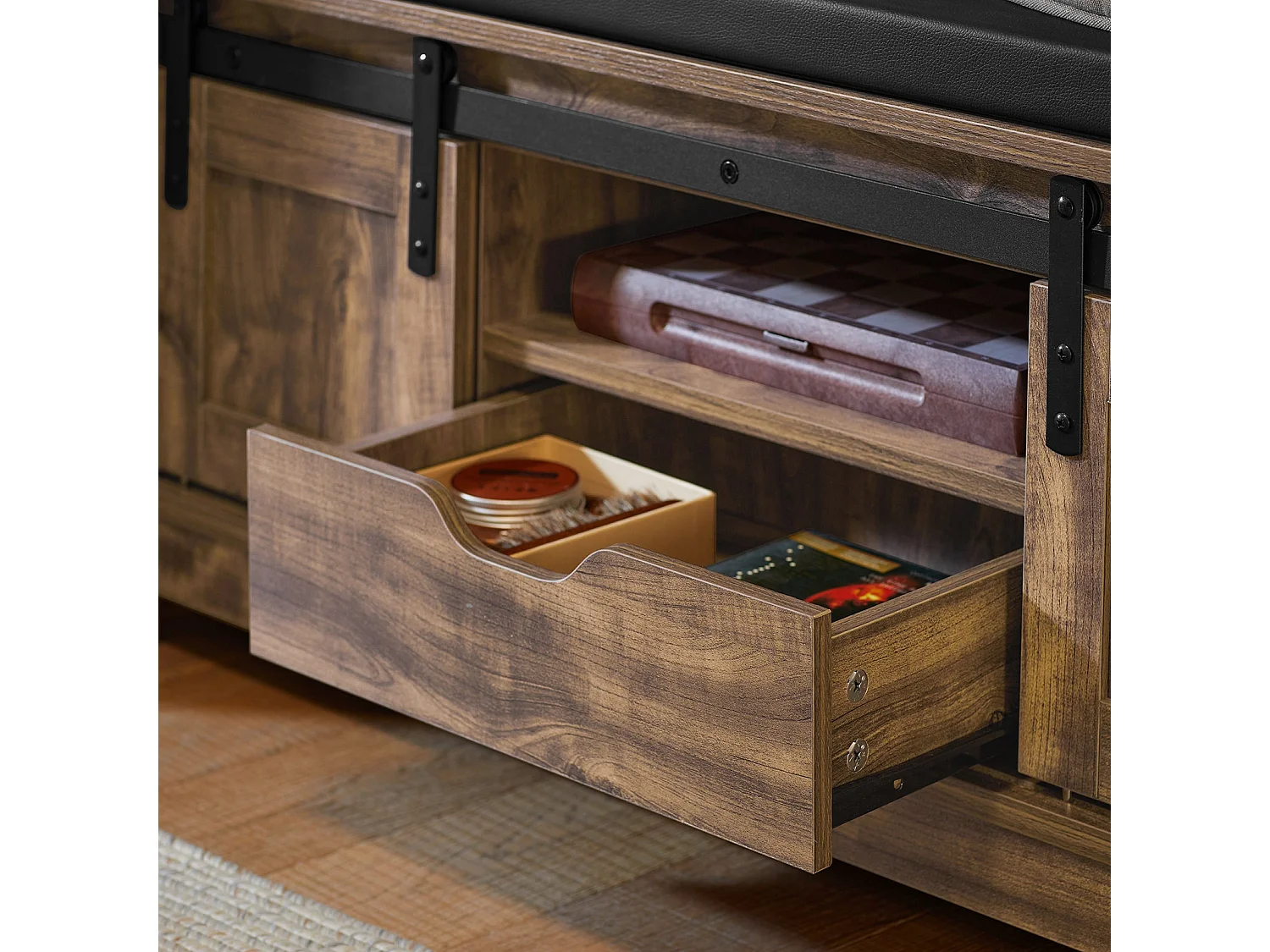 Meuble de Rangement à Chaussures Armoire à Chaussures Banc à chaussure Meuble d'entrée, FSR118-N