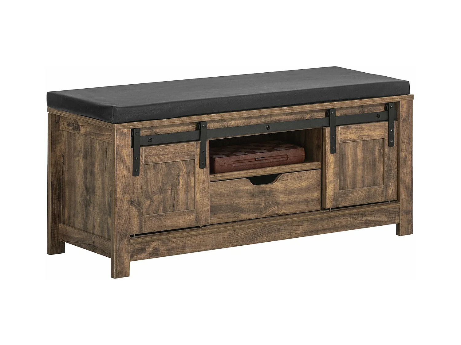Meuble de Rangement à Chaussures Armoire à Chaussures Banc à chaussure Meuble d'entrée, FSR118-N