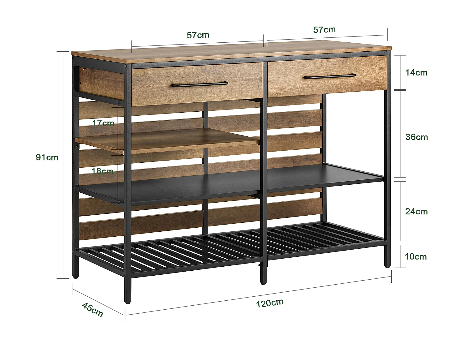 Szafka kuchenna, Kredens z szufladami FSB85-PF