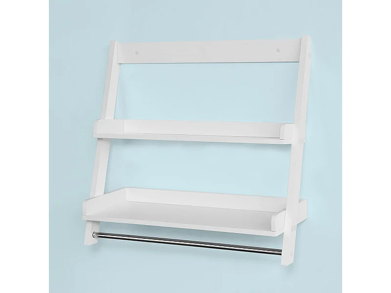 SoBuy SoBuy FRG117-W Uchwyt na rêczniki, póka naœcienna