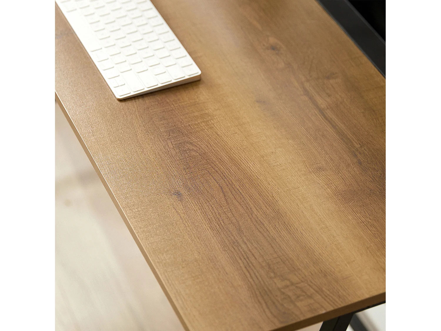 SoBuy FWT79-PF Bureau Informatique avec Passe-câble, Bureau d'Ordinateur Table d’Étude