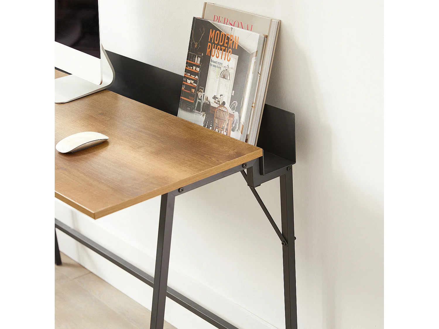 SoBuy FWT79-PF Bureau Informatique avec Passe-câble, Bureau d'Ordinateur Table d’Étude