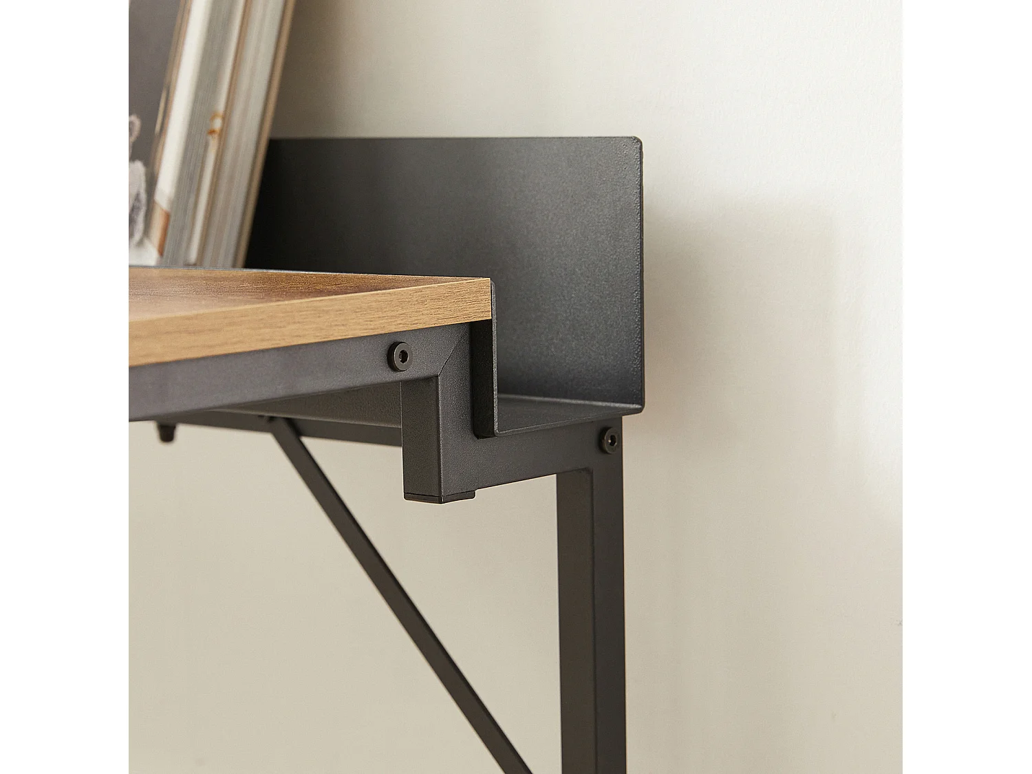SoBuy FWT79-PF Bureau Informatique avec Passe-câble, Bureau d'Ordinateur Table d’Étude