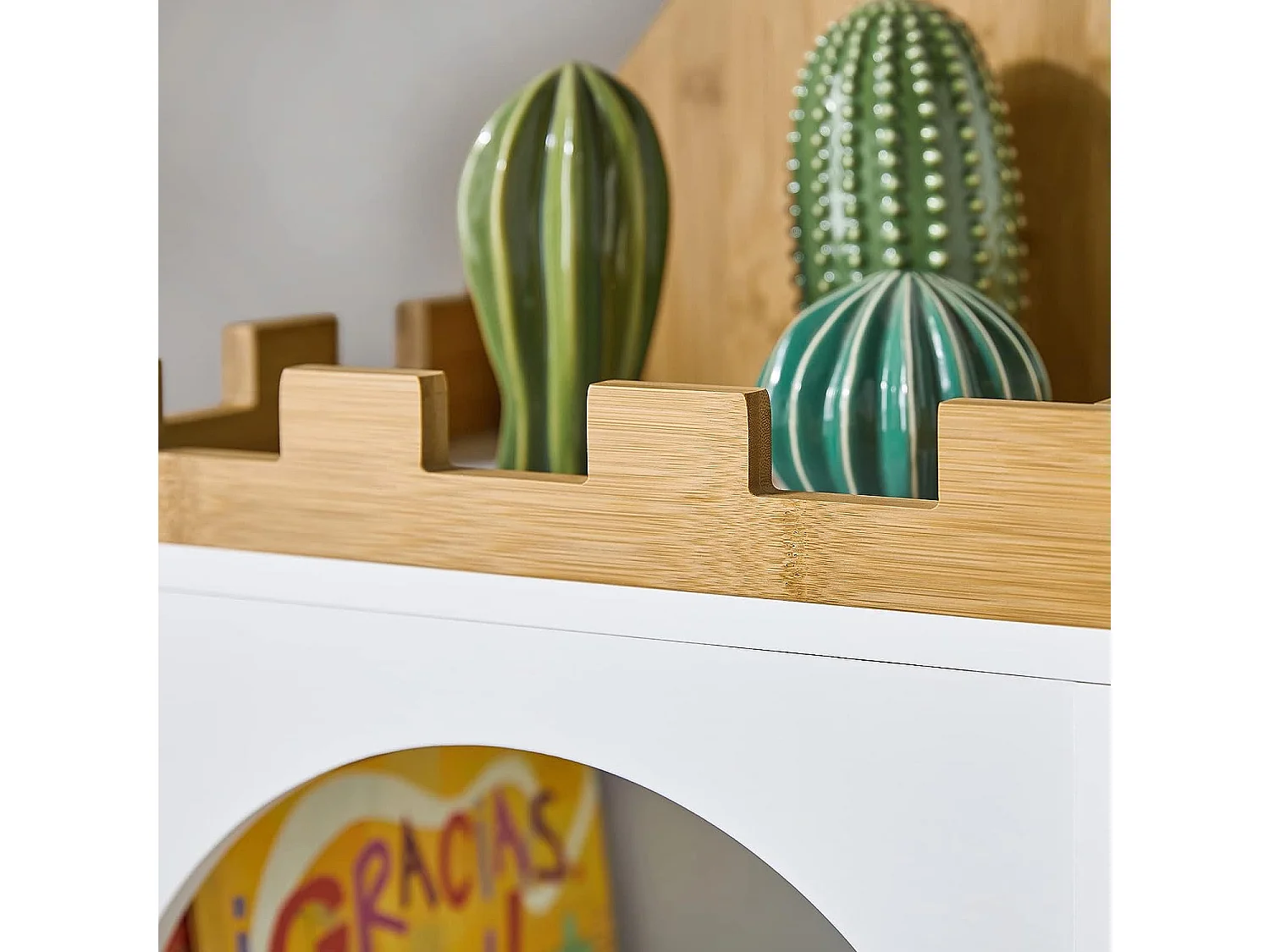 SoBuy KMB42-W Boekenkast Boekenplank voor kinderboeken en speelgoed Boekenplank, multifunctioneel