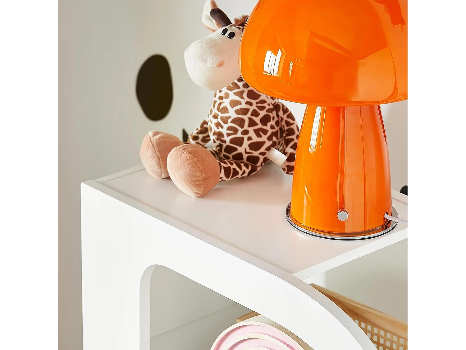 SoBuy KMB67-W Boekenrek voor Kinderen, Kinderboekenkast, Kinderrek, Kinderplank, Boekenplank, Speelgoedplank