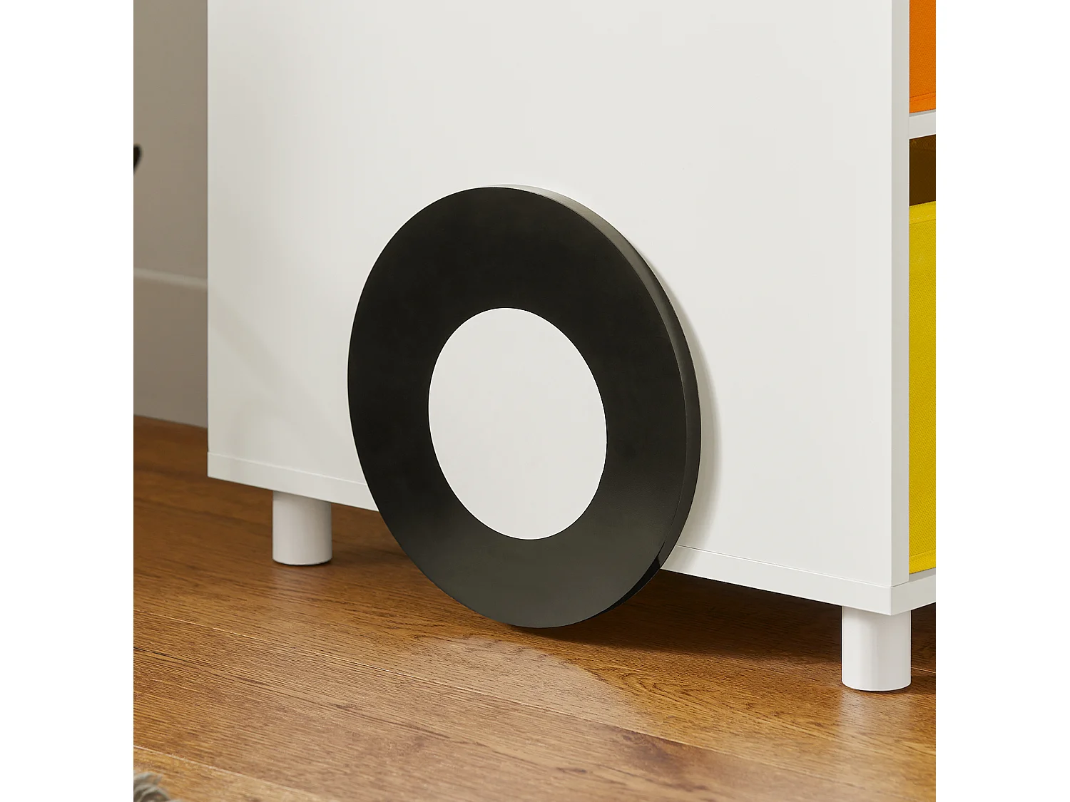 SoBuy KMB67-W Boekenrek voor Kinderen, Kinderboekenkast, Kinderrek, Kinderplank, Boekenplank, Speelgoedplank