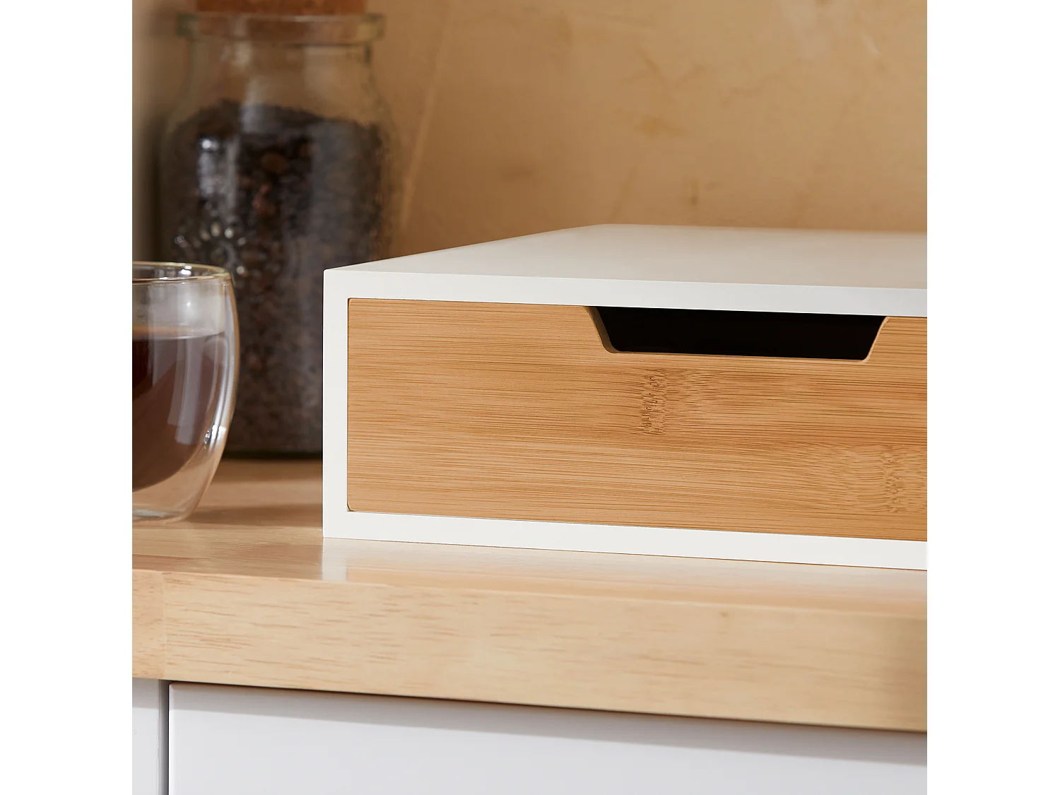 Boîte de Rangement à tiroir pour Capsules de thé et café Boîte à Capsules de Café, FRG179-WN