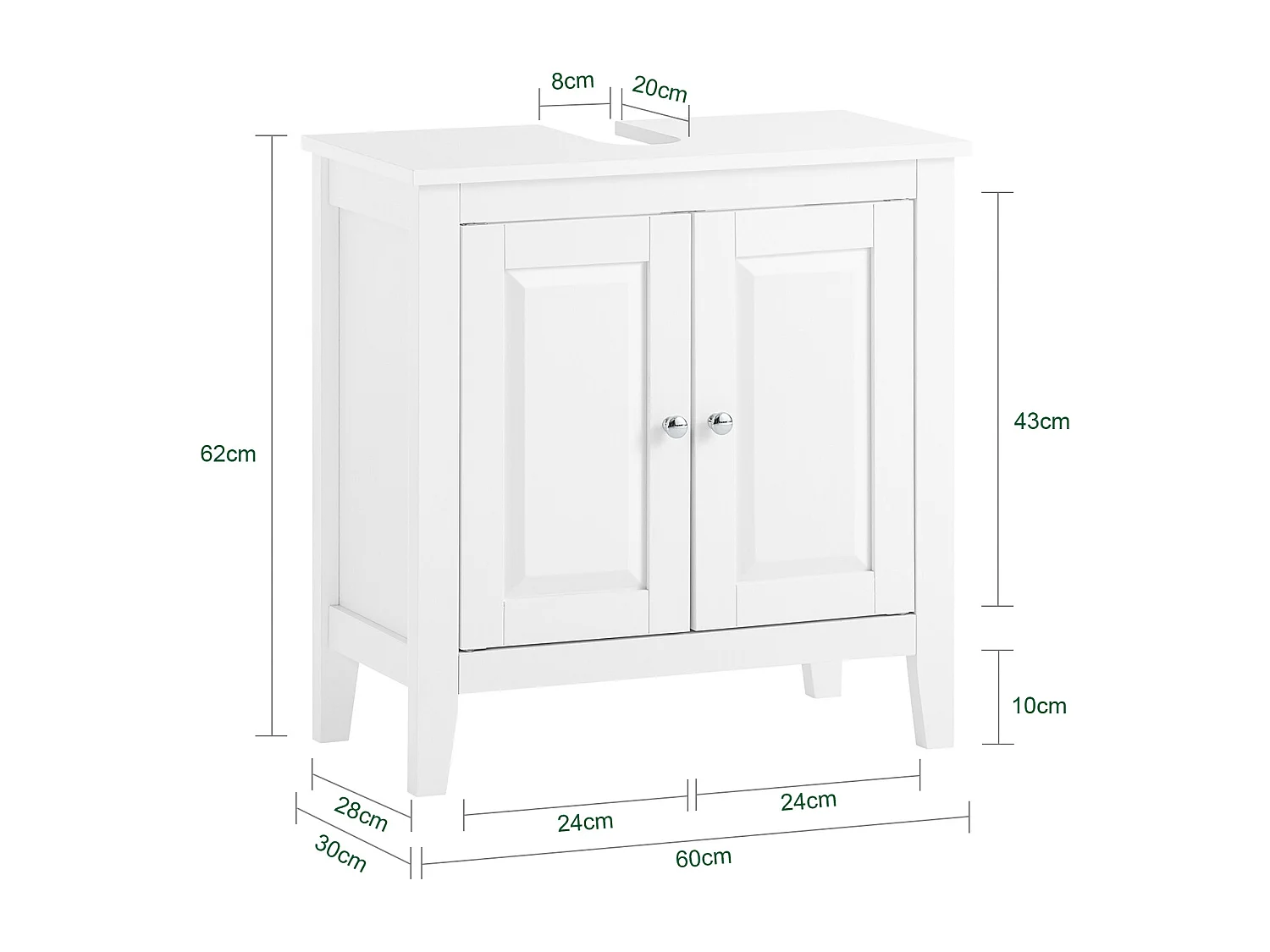 SoBuy Mobiletto Bagno Colonna Bagno Cassettiera Bagno Bianco Con Cassetti Frg202-W