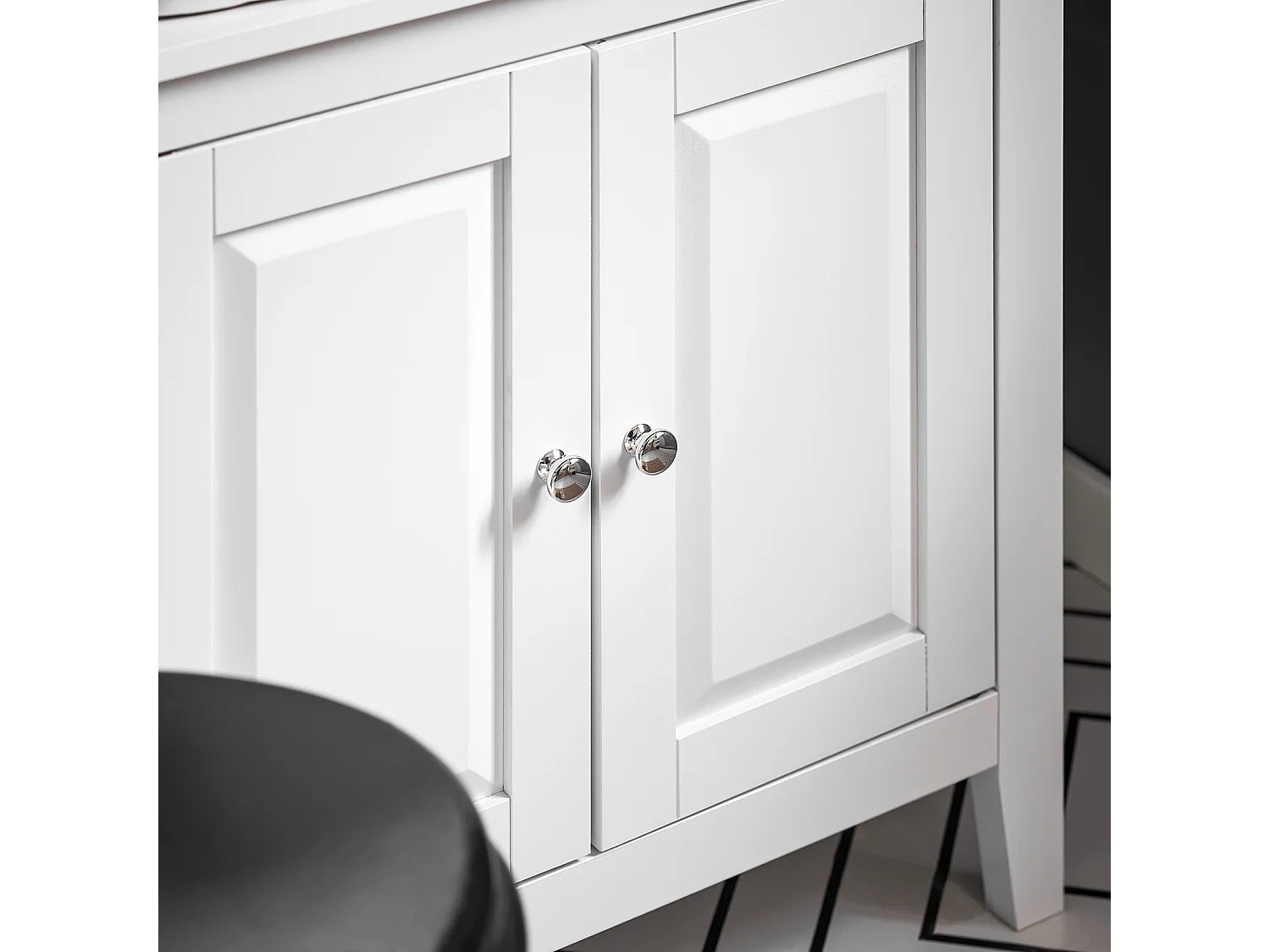 SoBuy Mobiletto Bagno Colonna Bagno Cassettiera Bagno Bianco Con Cassetti Frg202-W