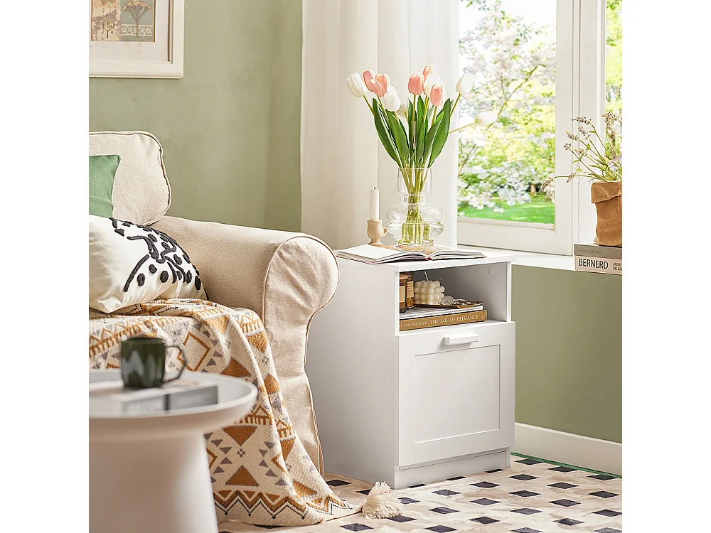 Stolik nocny z szufladą, Stolik kanapowy FBT112-W