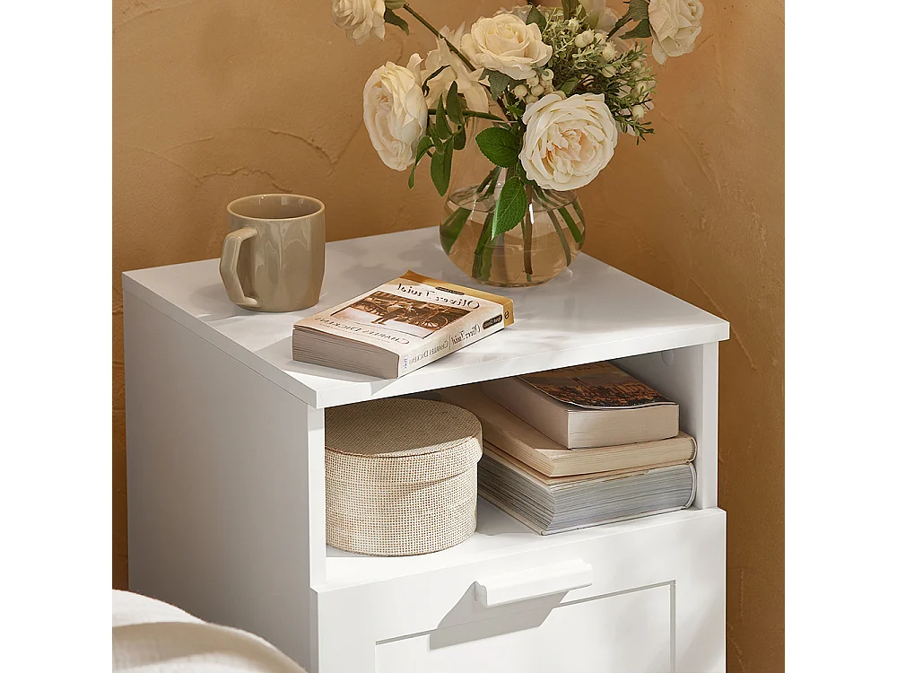 Stolik nocny z szufladą, Stolik kanapowy FBT112-W