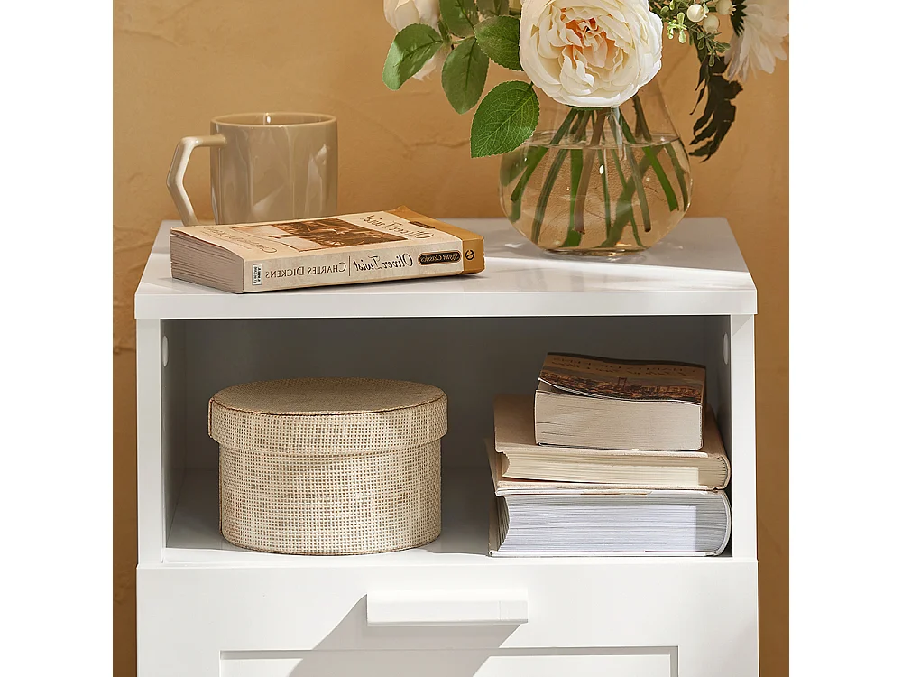 Stolik nocny z szufladą, Stolik kanapowy FBT112-W