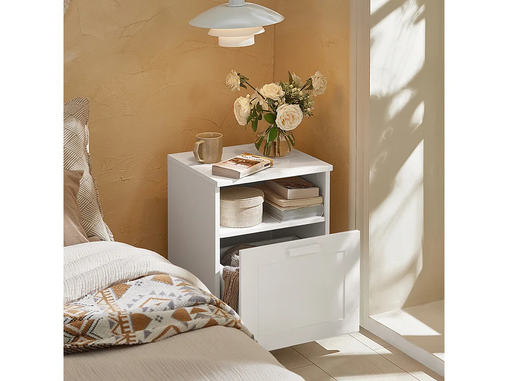 Stolik nocny z szufladą, Stolik kanapowy FBT112-W
